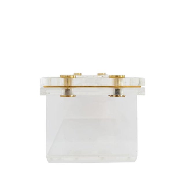 Mid-Century Modern Acrylic and Metal Wine Bottle Holder, Italy, 1970 For Sale - Image 4 of 9