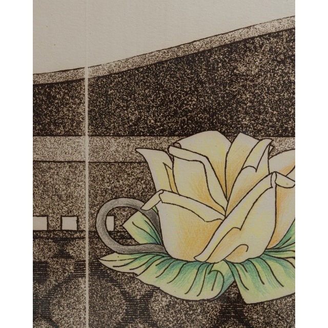 20th Century Belgian Artwork With Metal Frame For Sale In Greensboro - Image 6 of 10