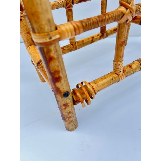Late 20th Century Vintage Rattan Wine Rack For Sale - Image 5 of 6
