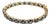 Gia Certified 18k Yellow Gold Diamond & Sapphire Tennis Bracelet - 7in For Sale