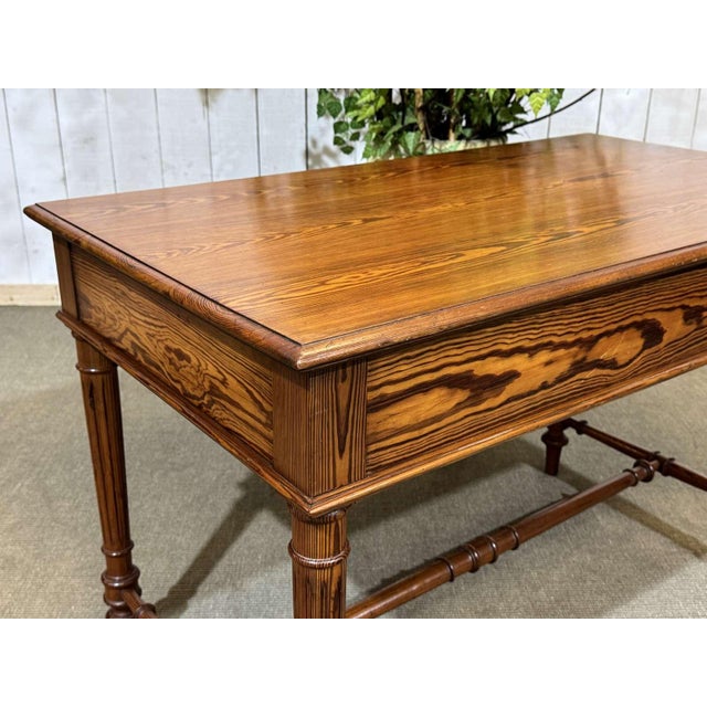 Pitch Pine Desk, Early 20th Century For Sale - Image 11 of 15