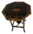 Antique English Bamboo Lacquered Octagonal Table | Aesthetic Movement Chinoiserie | Japanned Top, 28in Tall For Sale