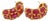 Bochic “Orient” Vintage Bubble Ruby Earrings Set 18K Gold & Silver For Sale