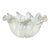 Vintage Barovier Toso Murano Iridescent Gold Flecks Italian Art Glass Scissor Cut Rim Bowl Catchall For Sale