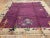1920s Purple Flora Modern Antique Chinese Art Deco Rug 9' X 11'8" Handknotted Wool Carpet For Sale - Image 9 of 9
