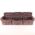 Brown Fabric Modular Sofa, 1980s, Set of 3 For Sale - Image 10 of 16