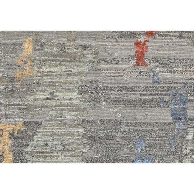 Modern Hand Knotted Wool Pile Modern Design Rug. 8'9" X 12'3" For Sale - Image 3 of 3