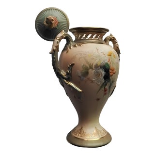 Blush Ivory Pot Pourri Vase from Royal Worcester, 1898 For Sale