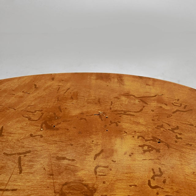 Italian Oval Coffee Table in Wood, 1930s For Sale - Image 9 of 15