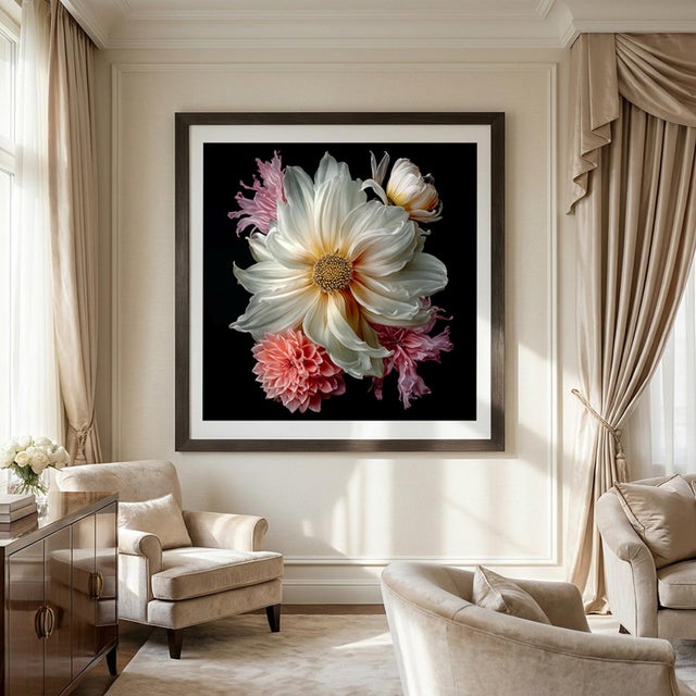 Experience the serene beauty of "Ivory Reverie," a captivating botanical print that brings the elegance of nature indoors....