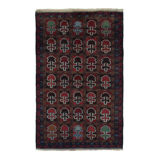 Rug & Kilim’s Baluch Tribal Rug With Colorful Geometric Patterns For Sale