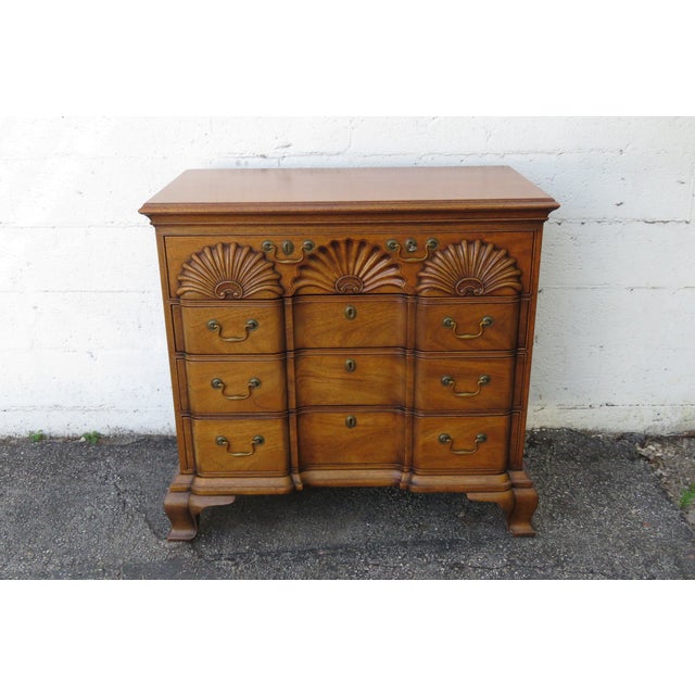 Kittinger Shell Block Front Mahogany Dresser Chest 5940 For Sale - Image 9 of 12