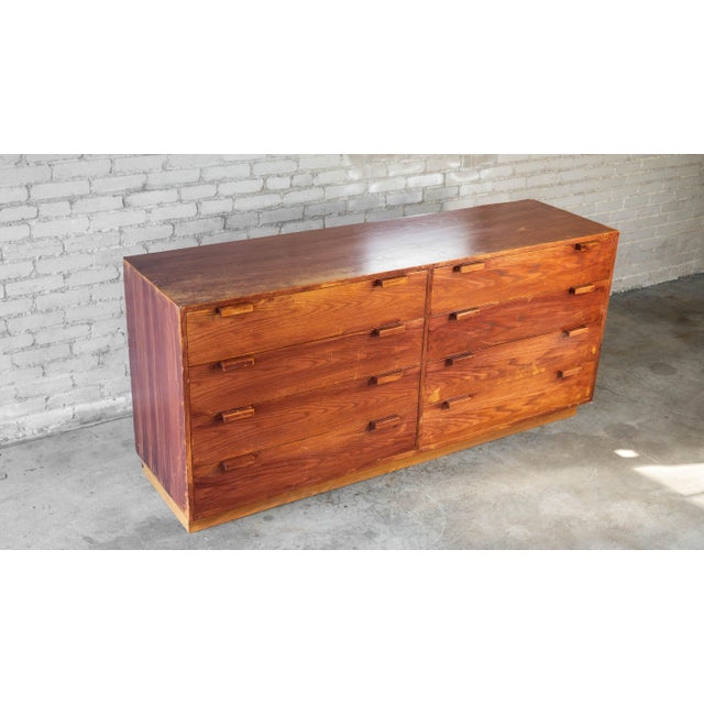 1970s Charles Webb Eight-Drawer Oak Dresser For Sale In Boston - Image 6 of 18