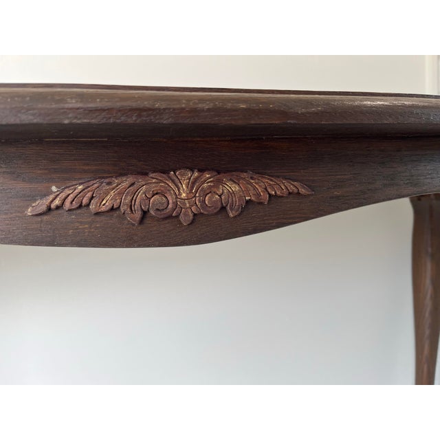 Coffee Vintage Wooden Entryway/Console Table For Sale - Image 8 of 8