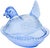 Mid 20th Century Handblown Blue Americana Glass Hen-Figurine Centerpiece For Sale In New York - Image 6 of 9