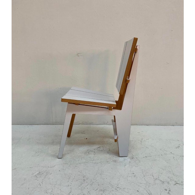 Norwegian Dining Chairs with Geometric Design, 1980s, Set of 4 For Sale - Image 11 of 15