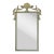 Stunning Vintage Swedish Gustavian Louis XVI Style Pale Blue and Parcel Gilt Wall Mirror - Newly Painted For Sale