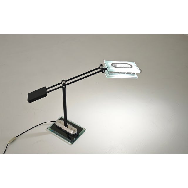 1980s Table Lamp attributed to Robert Sonneman, Italy, 1980s For Sale - Image 5 of 18