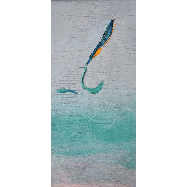 Axel Dubreille, Bleu de Loire, 1987, Oil on Canvas, Framed For Sale - Image 3 of 12