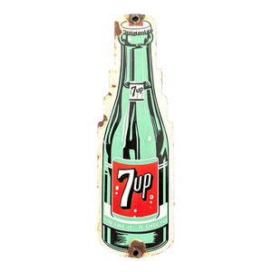 Small 7up Reproduction Metal Advertising Sign