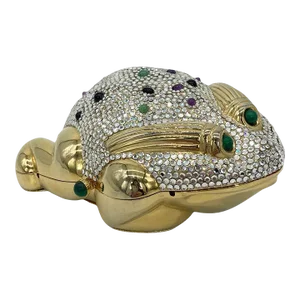 Judith Leiber Swarovski Crystal Frog Minaudiere
