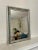 Traditional Silver Ornate Wall Mirror With Teal & Terra Cotta Underlay For Sale - Image 9 of 9
