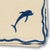1960s Blue Dolphin Linen Napkins - Set of 4 For Sale - Image 4 of 4