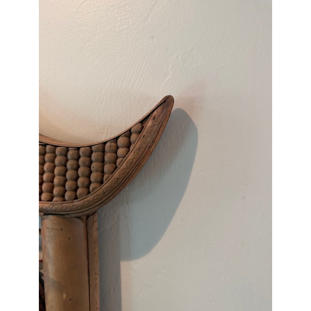 Vintage Split Bamboo Pagoda Wall Mirror – Southeast Asian, 1970s For Sale In Phoenix - Image 6 of 15