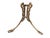 Early 20th Century Solid Brass Tabletop Easel For Sale In Charlotte - Image 6 of 8