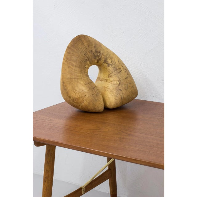 Danish Free Form Sculpture in Maple For Sale - Image 3 of 12