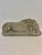 Vintage Weathered Concrete Recumbent Lion Garden Sculpture 16.5” For Sale In New Orleans - Image 6 of 10