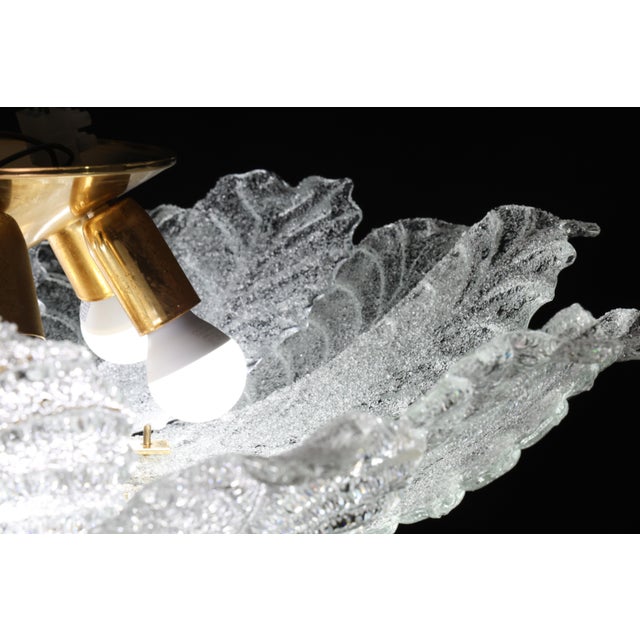 1970s Turin, Italian Murano Glass Ceiling Light or Flush Mount For Sale - Image 10 of 13