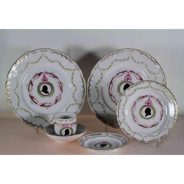 1990s Limited Edition 1/20 Hand-Painted Large Dinner Plate Male Silhouette Large Dinner For Sale - Image 12 of 15