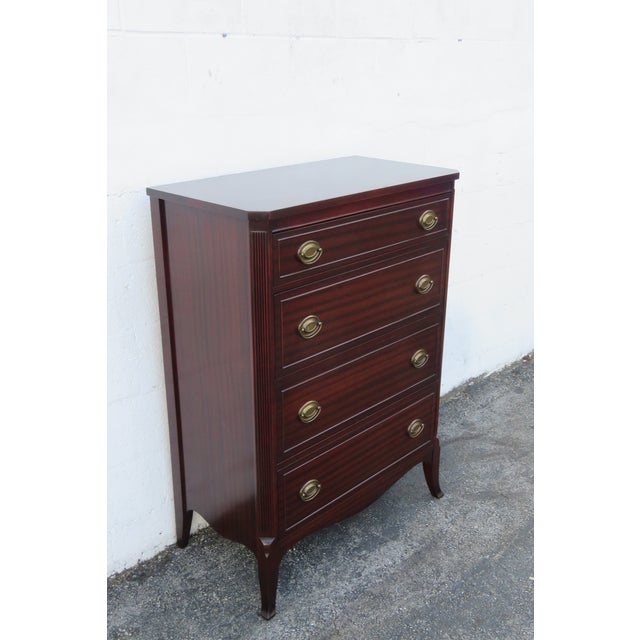 1940s Mahogany Tall Chest of Drawers 6257 For Sale - Image 13 of 15