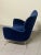 Vintage Lounge Chair in Blue Velvet, 1950s For Sale - Image 18 of 18