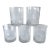 Set of 5 Etched University of Virginia Rotunda Rocks Glasses / Uva Barware Tumblers For Sale