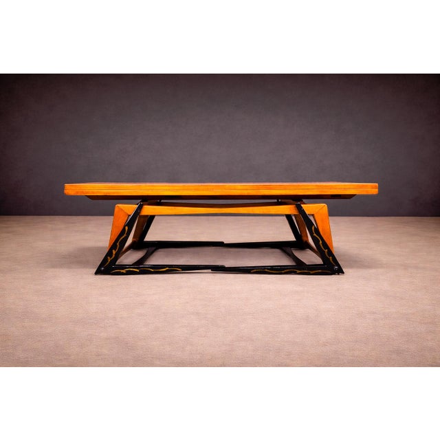 1950s Three-in-one table in Hardwood with Chinoiserie theme, Unknown, 1950s - Lot 530 For Sale - Image 5 of 15
