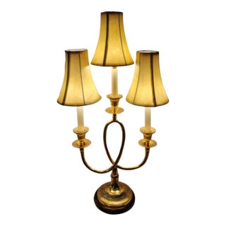 Frederick Cooper Chicago Solid Brass Table Lamp | Vintage Traditional Estate Style | Ralph Lauren Inspired For Sale
