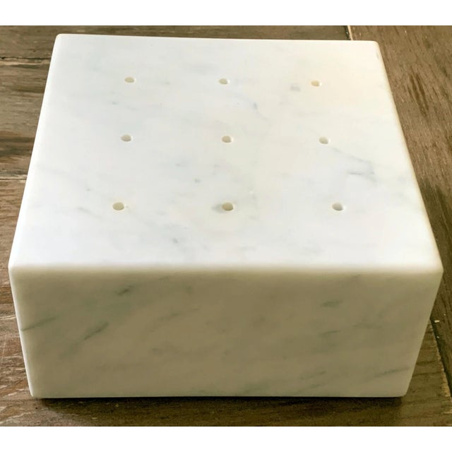An elegant and simple design handcrafted from fine Italian marble with beautiful veining and texture. This block incense...