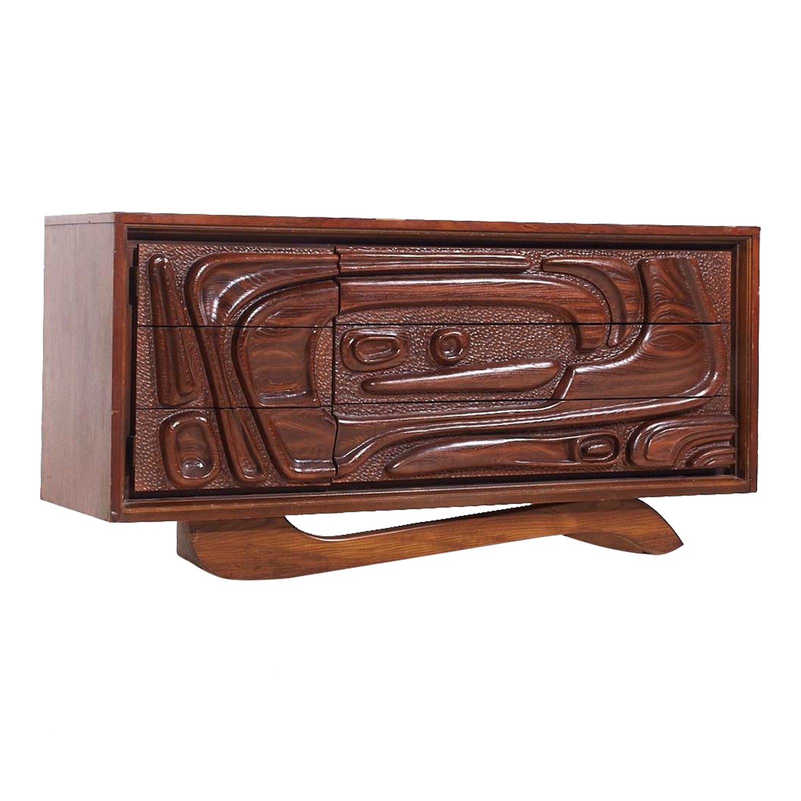 Witco Style Pulaski Oceanic Mid Century Credenza | Chairish