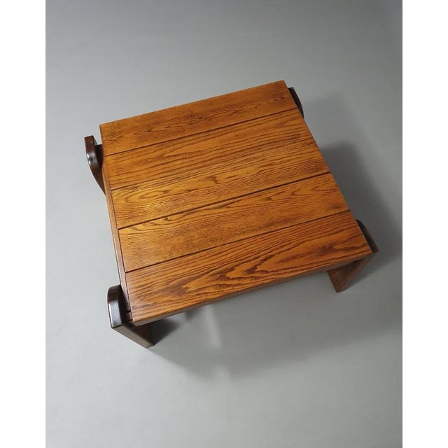 Solid oak coffee table / side table / 70s Wide 75 Depth 67 Height 41 cm Solid oak coffee table / side table / 70sWide 75...