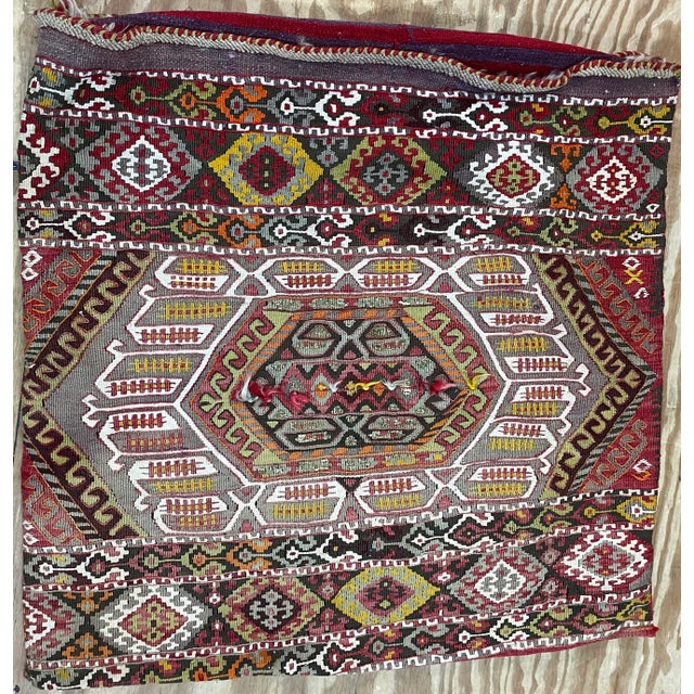 Antique Eastern Anatolian Sumakh Double Saddlebag (Khorjin) For Sale - Image 9 of 9