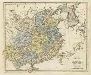China Map from Korea and the Sea of Japan to Teypin Island, 1803