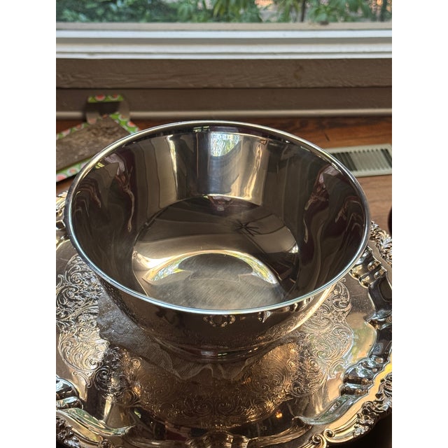 Oneida Vintage Silverplate Paul Revere Bowl, Serveware, Usa Origin For Sale - Image 4 of 14