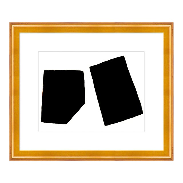 Perfect Pair by Ilana Greenberg in Gold Frame, Small Art Print For Sale