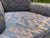 Blue Vintage Mastercraft Parsons Style Armchairs With Brass Sabots, a Pair For Sale - Image 8 of 16