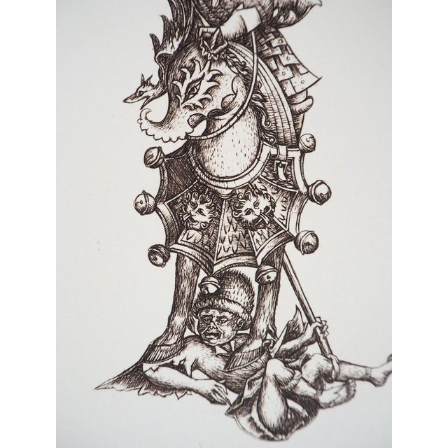 Cecile Reims, The Knight, Original Engraving For Sale - Image 5 of 8