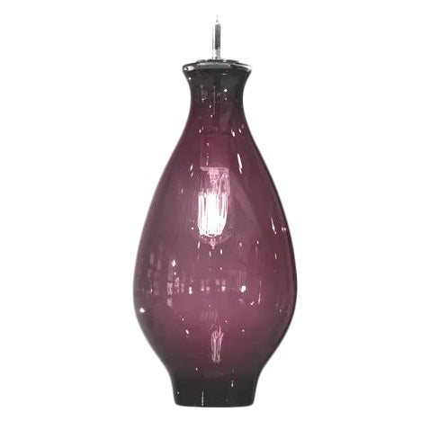 Iris Pendant Light from the Versuvius Collection in Amethyst For Sale