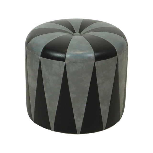 Vintage Round Pouf, 1960s For Sale - Image 9 of 14