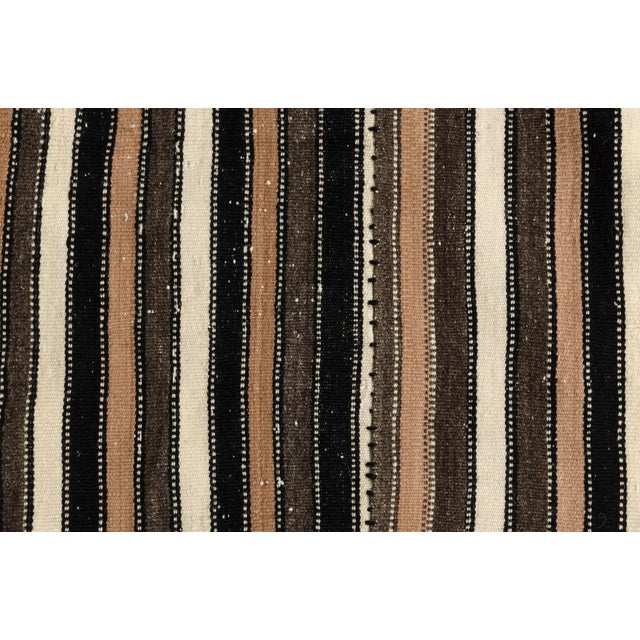 Vintage Turkish Stripe Kilim Rug For Sale - Image 9 of 10